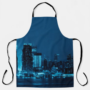 Manhattan midtown skyscrapers and New York City sk Apron