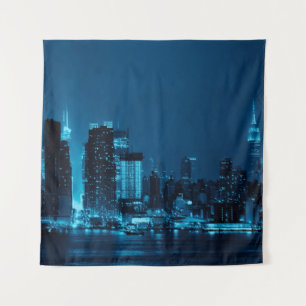 Manhattan midtown skyscrapers and New York City sk Tapestry