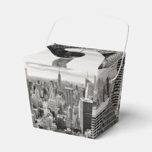Manhattan, New York (black & white panorama) Favour Box