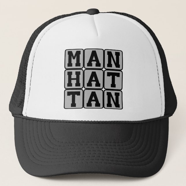 Manhattan, New York Borough Trucker Hat (Front)
