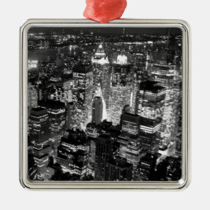 Manhattan New York City Metal Tree Decoration