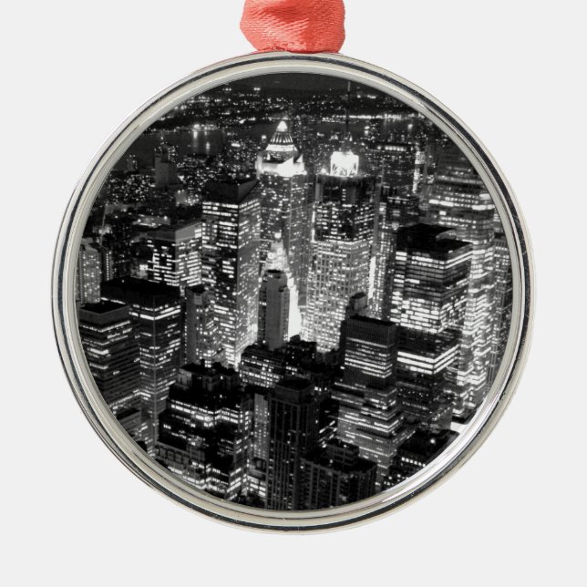 Manhattan New York City Metal Tree Decoration (Front)