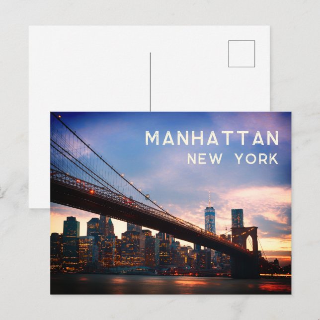 Manhattan - New York City Postcard (Front/Back)