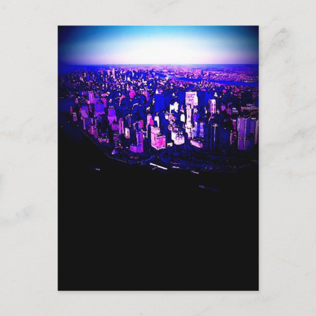 Manhattan New York City Postcard (Front)