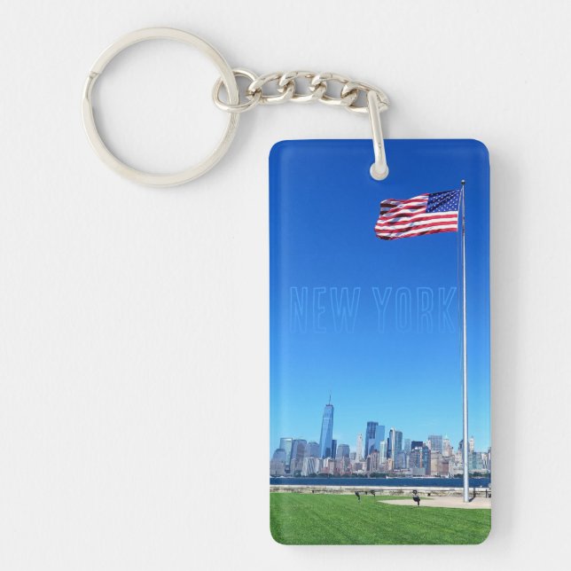 Manhattan, New York Key Ring (Front)