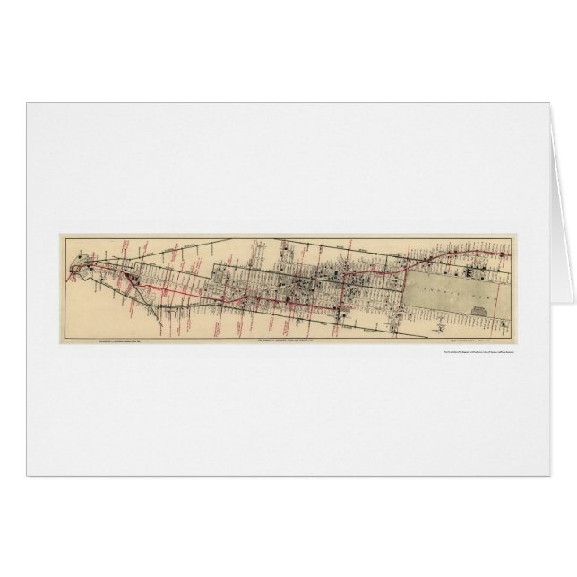 Manhattan New York Map 1906 (Front Horizontal)