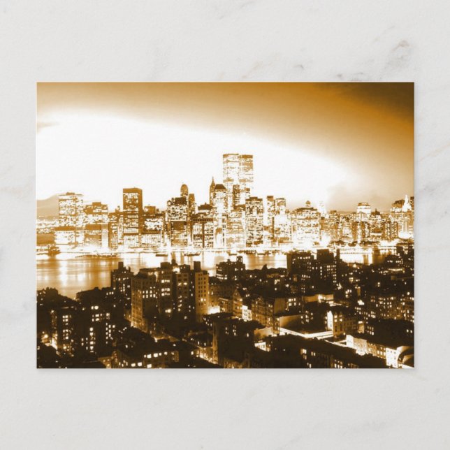 Manhattan New York Postcard (Front)