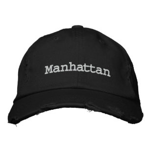 Manhattan, New York US City Embroidered Hat