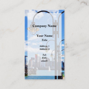 Manhattan NY - Skyline From Liberty State Park Business Card