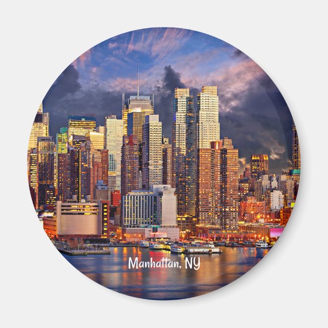 Manhattan, NY skyline Magnet (Front)