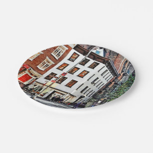 Manhattan NY - Waverly Place Greenwich Village Paper Plate