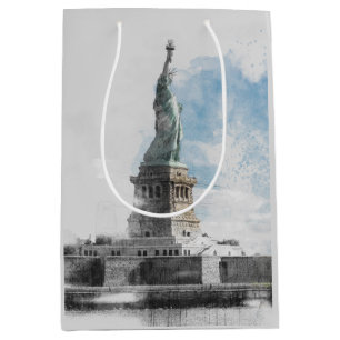 Manhattan NYC & Statue of Liberty Medium Gift Bag