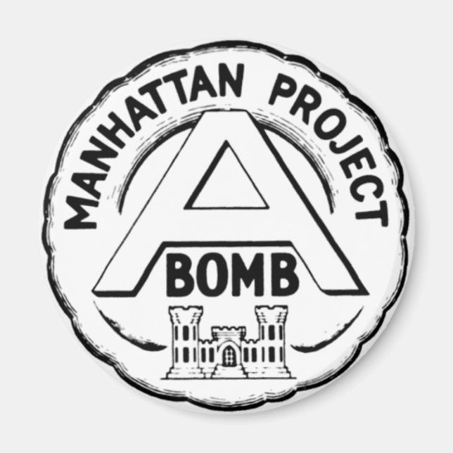 Manhattan Project Badge Magnet (Front)
