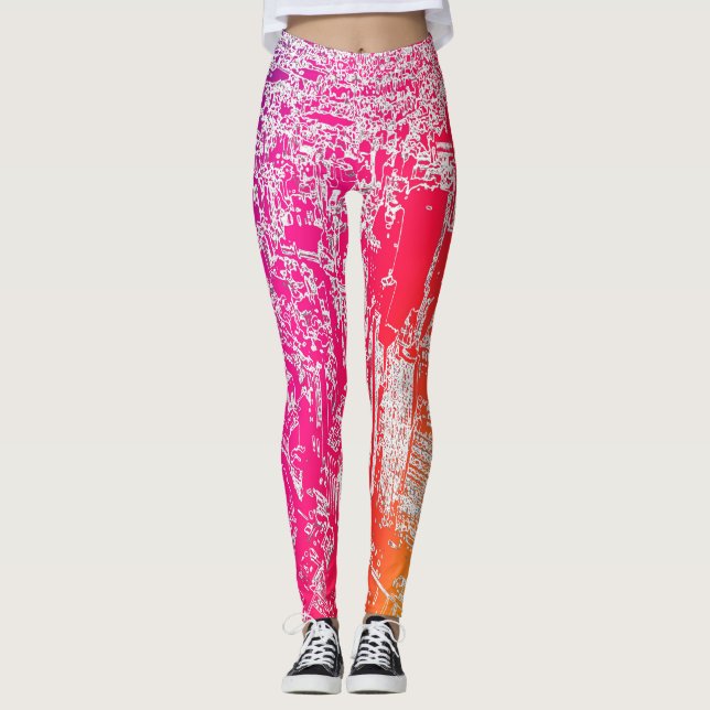 Manhattan rainbow leggings (Front)
