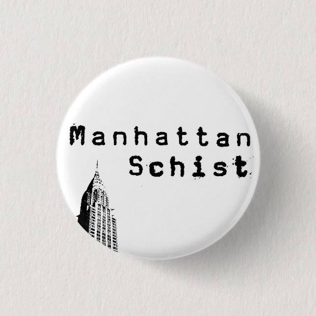 Manhattan Schist "Chrysler" Button (Front)