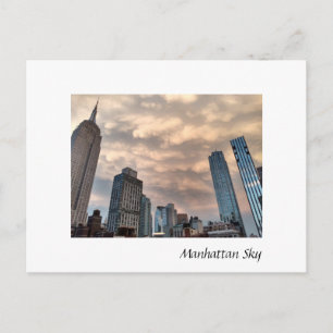 Manhattan Sky Postcard