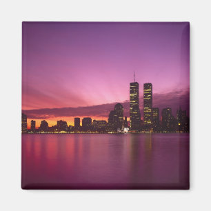 Manhattan Skyline and Hudson River, New York, Magnet
