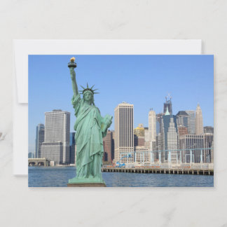Manhattan Skyline and The Statue of Liberty