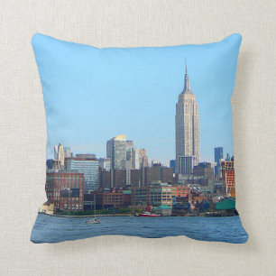 Manhattan Skyline as Seen From Hoboken, NJ Cushion