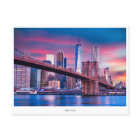 Manhattan skyline, New York Holiday Postcard