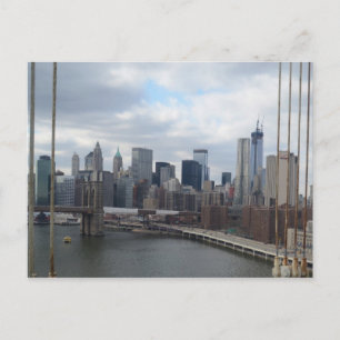 Manhattan skyline New York Postcard