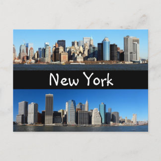 Manhattan Skyline, New York Postcard