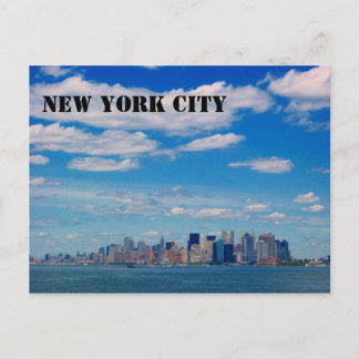 manhattan skyline postcard