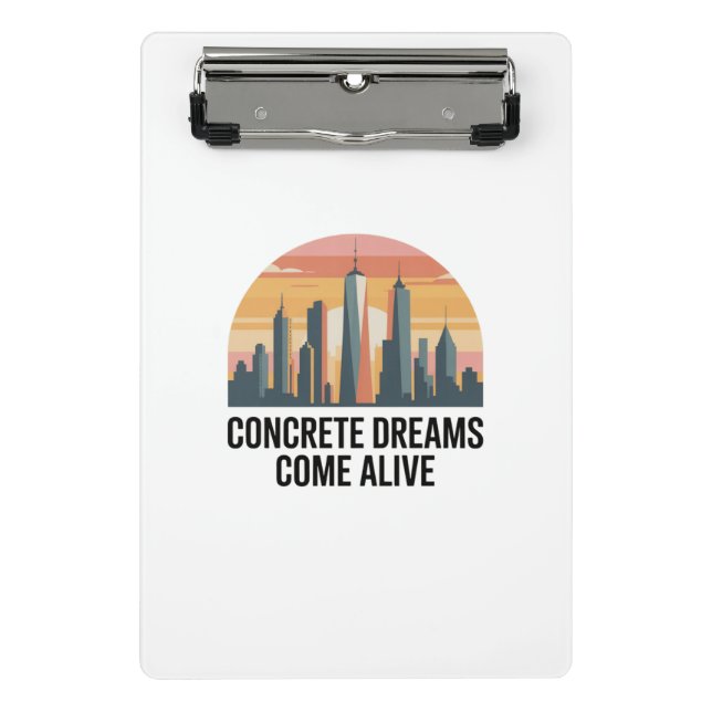 Manhattan State of Mind New York Mini Clipboard (Front)