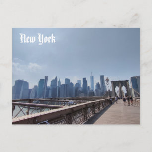 Manhattan View from Brooklyn postcard New York