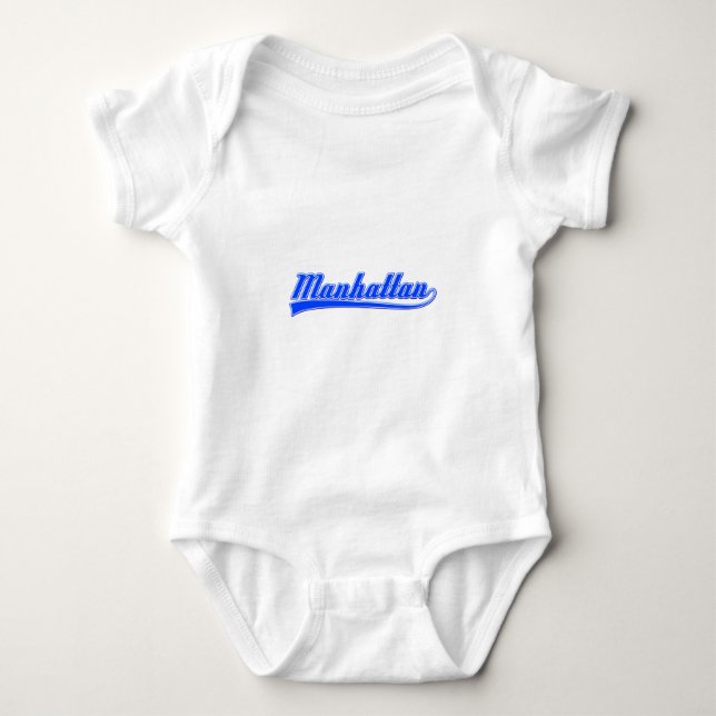 Manhattan With Swash Baby Bodysuit (Front)
