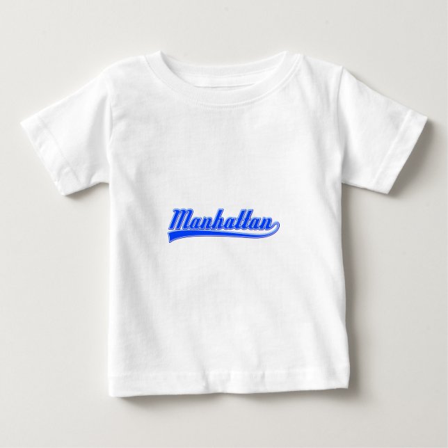 Manhattan With Swash Baby T-Shirt (Front)