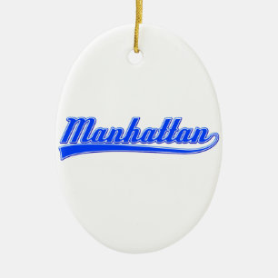 Manhattan With Swash Ceramic Tree Decoration
