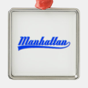 Manhattan With Swash Metal Tree Decoration
