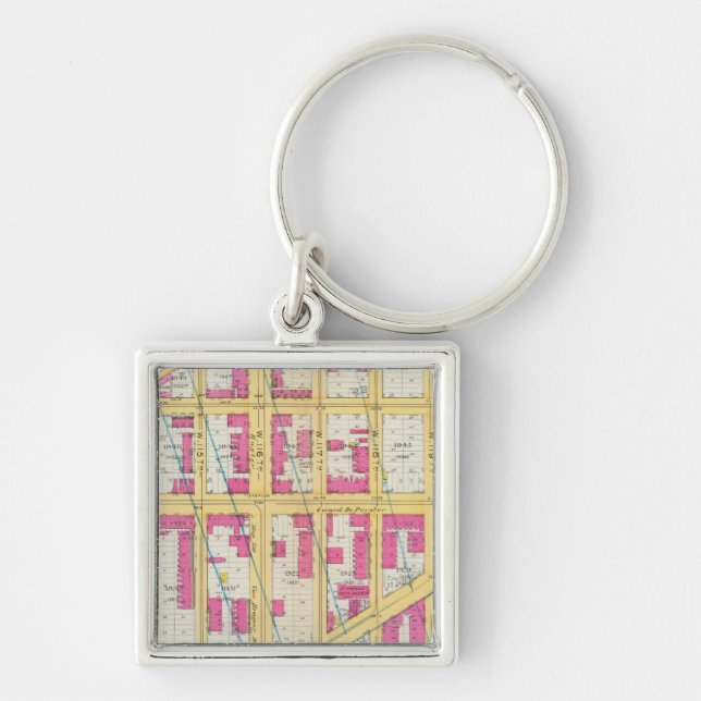 Manhatten, New York 11 Key Ring (Front)