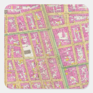 Manhatten, New York 23 Square Sticker