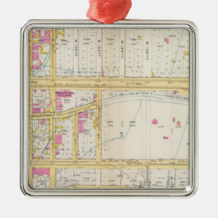 Manhatten, New York 6 Metal Tree Decoration