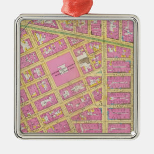 Manhatten, New York 9 Metal Tree Decoration