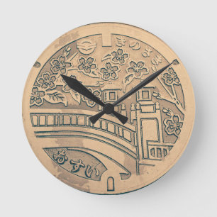 Manhole cover clock