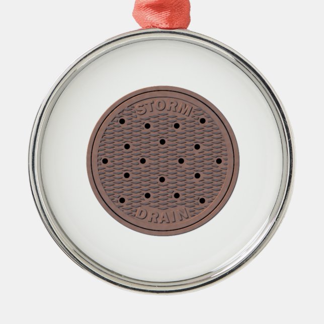 Manhole Cover Metal Tree Decoration (Front)