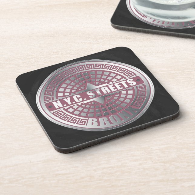 Manhole Covers Bronx Coaster (Left Side)