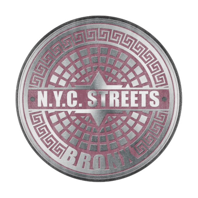 Manhole Covers Bronx Cutting Board (Front)