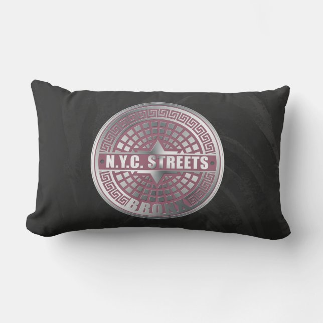 Manhole Covers Bronx Lumbar Cushion (Front)