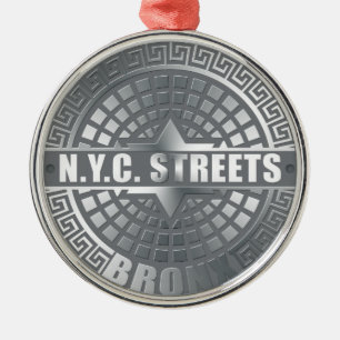 Manhole Covers Bronx Metal Tree Decoration