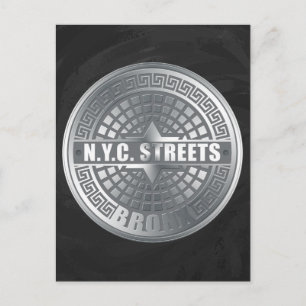 Manhole Covers Bronx Postcard