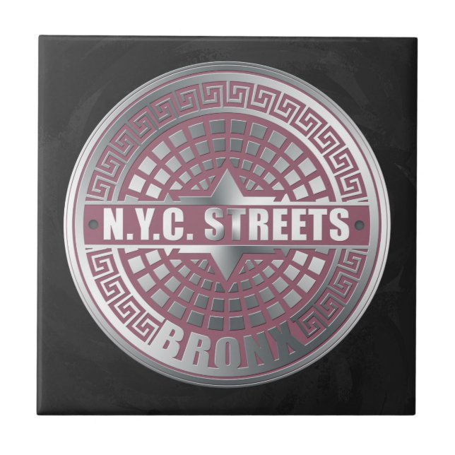 Manhole Covers Bronx Tile (Front)