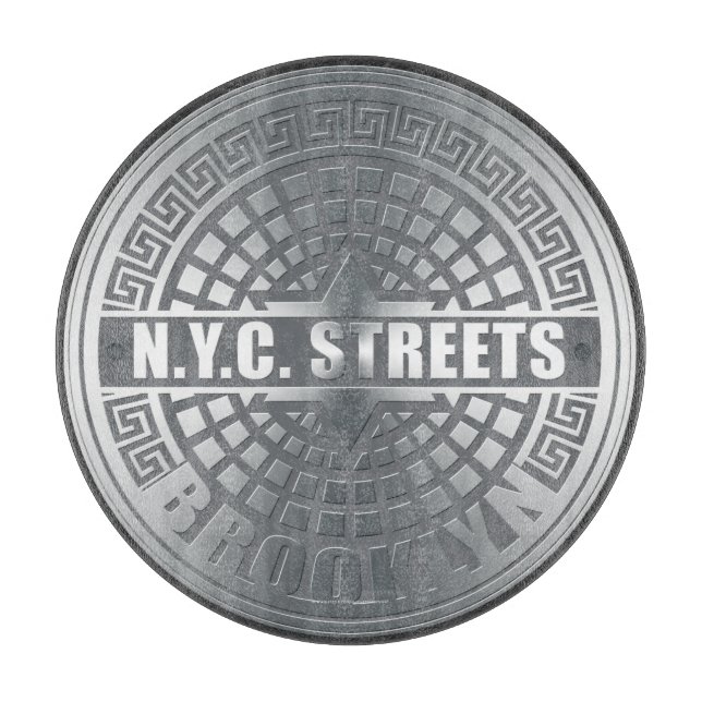Manhole Covers Brooklyn Cutting Board (Front)