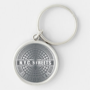 Manhole Covers Brooklyn Key Ring