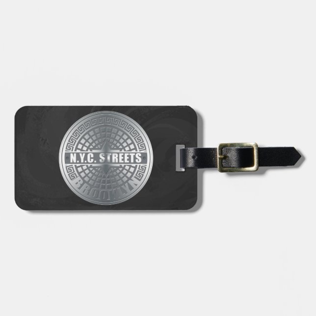 Manhole Covers Brooklyn Luggage Tag (Front Horizontal)