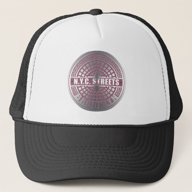 Manhole Covers Brooklyn Trucker Hat (Front)