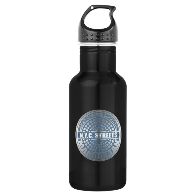 Manhole Covers Manhattan 532 Ml Water Bottle (Front)